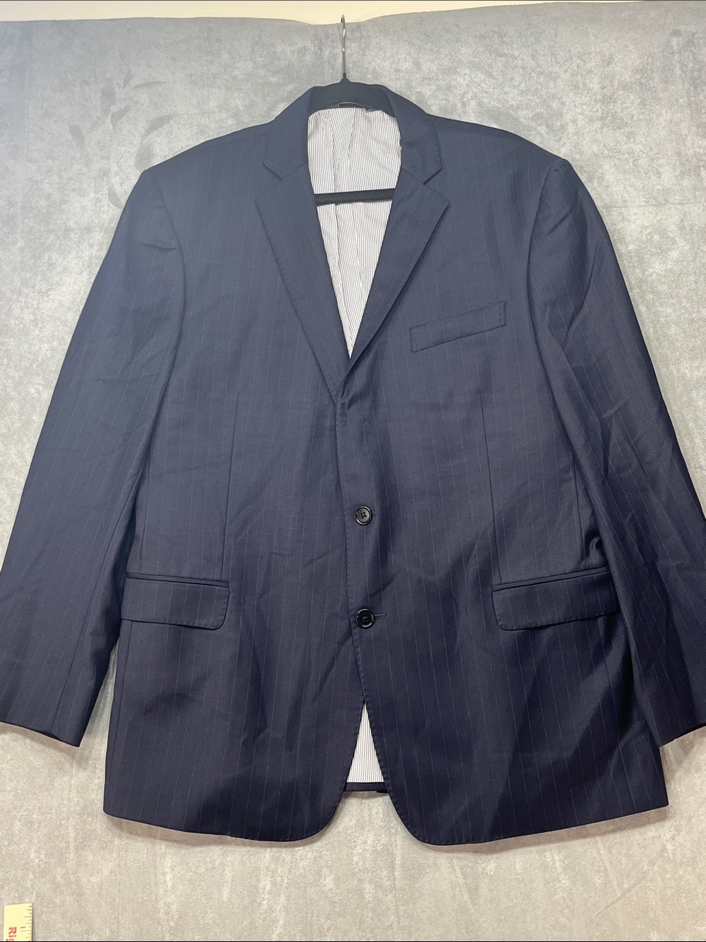 Brooks Brothers Explorer Regent Fit 44R Navy Pinstripe Wool Blazer